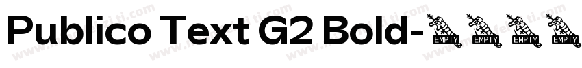 Publico Text G2 Bold字体转换
